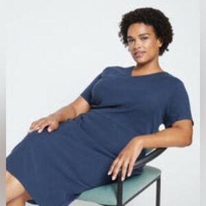 Universal Standard Deep Blue Sheath  Dress